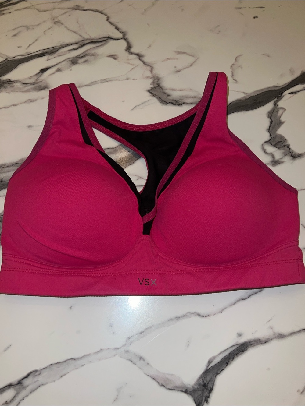Victoria's Secret VSX Sexy Sport Bright Pink Racerback Sports Bra 38D